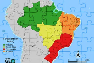 Regionalização Milton Santos