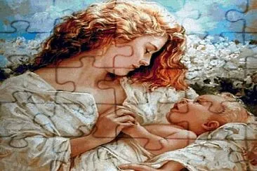 Madre e hijo jigsaw puzzle