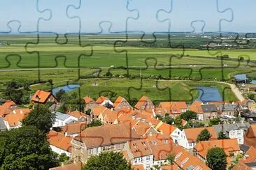 Ribe and the marshes jigsaw puzzle