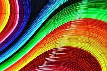 Curves Of Colored Paper