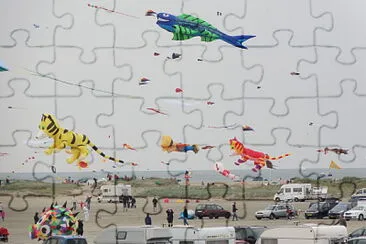 Kite festival, Rømø, Denmark jigsaw puzzle