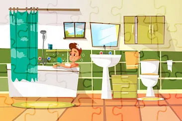 bathroom jigsaw puzzle