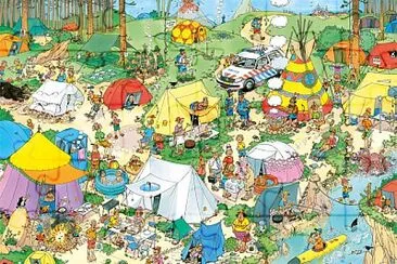 Camping jigsaw puzzle