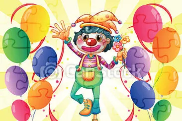 Clown with Flowers