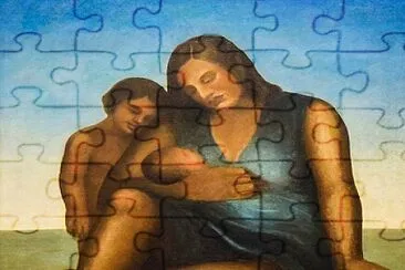 Familia monoparental jigsaw puzzle