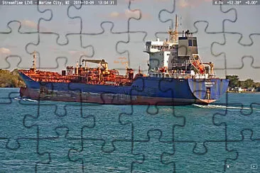  "saltie ", Emanuale S, northbound to Lake Huron jigsaw puzzle