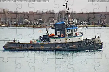 tug  "Molly Mi " southbound to Lake Erie jigsaw puzzle