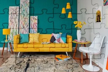 sala amrela e verde jigsaw puzzle