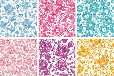 colorful flower patterns