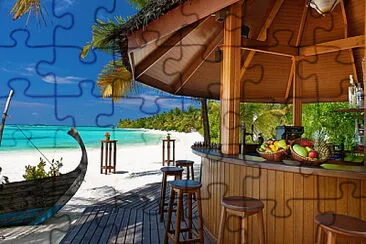 summer beach bar jigsaw puzzle