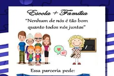 פאזל של Família e escola