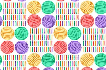 colorful Circles And Stripes