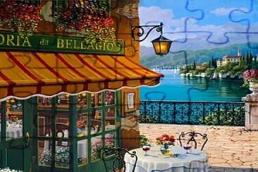 Bellagio Cafe Italy jigsaw puzzle