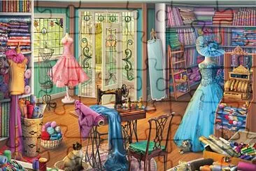 Chez la couturiere jigsaw puzzle