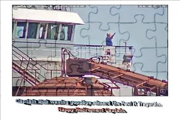 Captain Bob 's goodbye aboard the PRT jigsaw puzzle