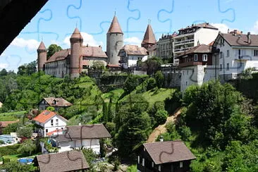 Estavayer-le-Lac château jigsaw puzzle