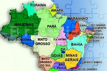 Monte o mapa do Brasil jigsaw puzzle