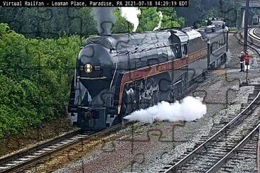 steamer #611 at Paradise,PA/USA jigsaw puzzle