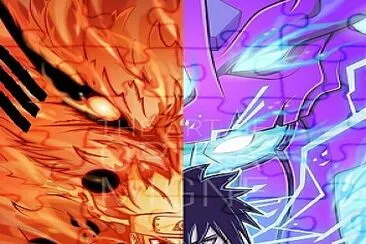 Naruto y Sasuke jigsaw puzzle