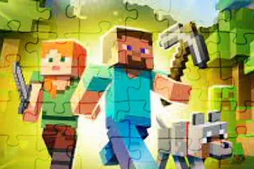 פאזל של MINECRAFT