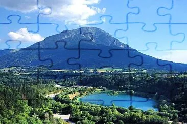 Base de loisirs des Iles du Chéran, Massif des Bau jigsaw puzzle