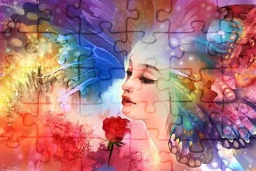 Aquarelle visage jigsaw puzzle