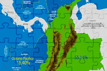 océanos de Colombia jigsaw puzzle