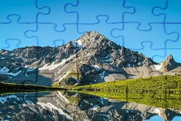 Lac des Creux et Aiguille du Fruit, Courchevel jigsaw puzzle