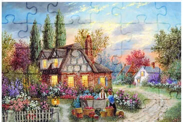 364- CASA CON COSECHA jigsaw puzzle