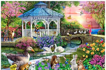 366- KIOSCO EN EL JARDIN jigsaw puzzle