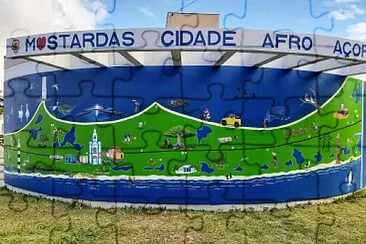 פאזל של Num istmo entre a Laguna dos Patos e o Oceano Atlântico se encontra Mostardas.