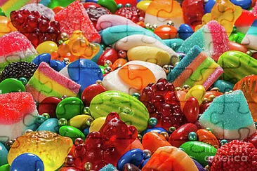 פאזל של colorful candy