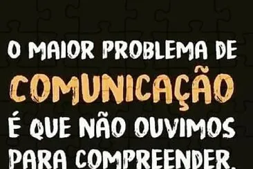 פאזל של Comunicação  problema e solução