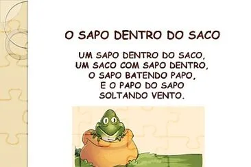 SAPO DENTRO DO SACO