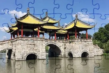 中國江蘇揚州瘦西湖 jigsaw puzzle