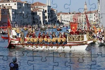 Desfile de Gondolas - Venecia jigsaw puzzle