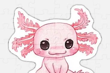 axolotl baby kawaii jigsaw puzzle