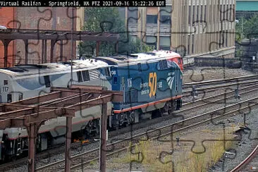 Springfield Amtrak engine #108   #117