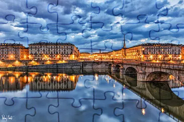 torino po sera luci jigsaw puzzle