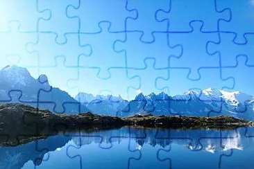 Le grand lac des Chéserys Chamonix jigsaw puzzle