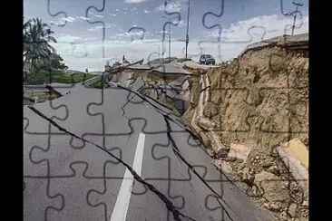 Earthquake jigsaw puzzle