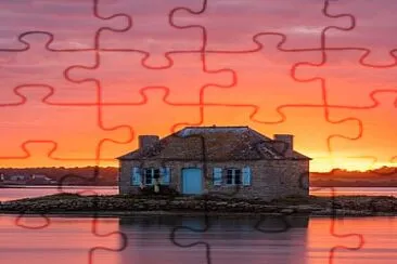 maison de Nichtarguer sur la Ria d 'Etel jigsaw puzzle