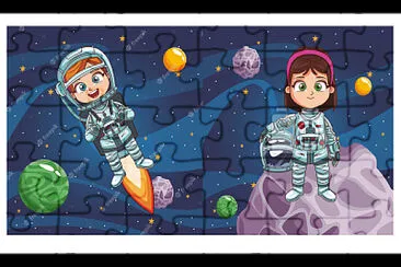 פאזל של ASTRONAUTAS