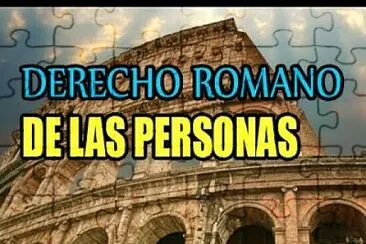 DERECHO ROMANO DE LAS PERSONAS jigsaw puzzle