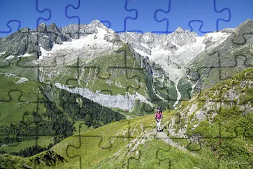 Le Mont Blanc côté Suisse jigsaw puzzle