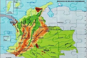 Mapa del relieve jigsaw puzzle