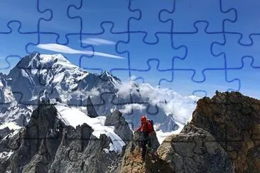 Les Grandes Jorasses Mont Blanc jigsaw puzzle