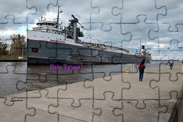 m/v Mississagi entering Fairport Harbor, OH Lake Erie jigsaw puzzle