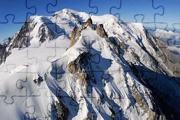 Vue aérienne sur l 'Aiguille du Midi