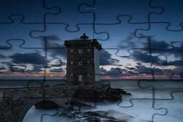 Le phare de Kermorvan jigsaw puzzle